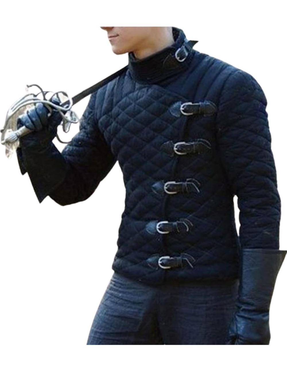Arm Castle Viking Medieval Short Gambeson Padded Protective Jacket - Size Medium